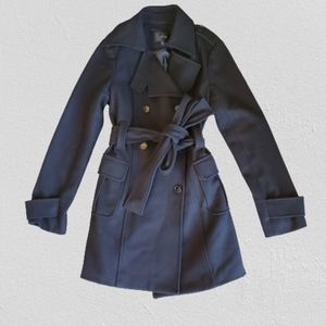 Joe’s jeans belted wool blend peacoat size M